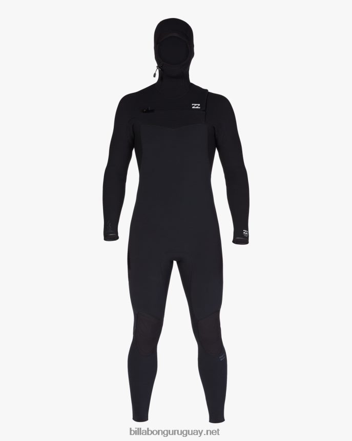 Traje de neopreno completo con cremallera en el pecho y capucha de 4/3 hornos comp hombres negro DR6844879 Billabong