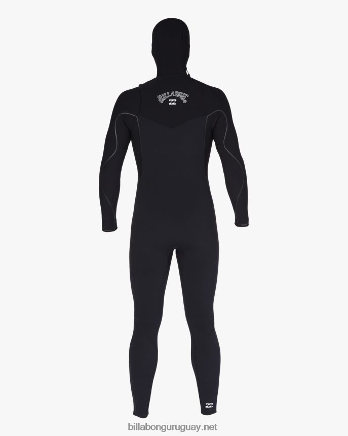 Traje de neopreno completo con cremallera en el pecho y capucha de 4/3 hornos comp hombres negro DR6844879 Billabong