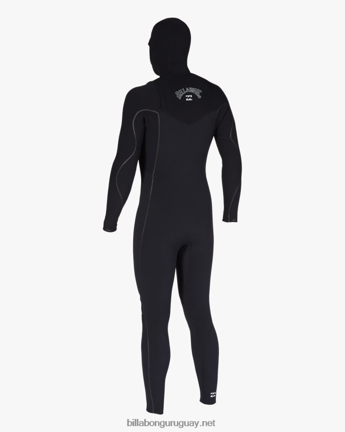 Traje de neopreno completo con cremallera en el pecho y capucha de 4/3 hornos comp hombres negro DR6844879 Billabong
