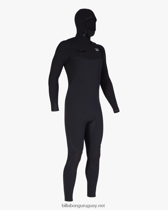 Traje de neopreno completo con cremallera en el pecho y capucha de 4/3 hornos comp hombres negro DR6844879 Billabong