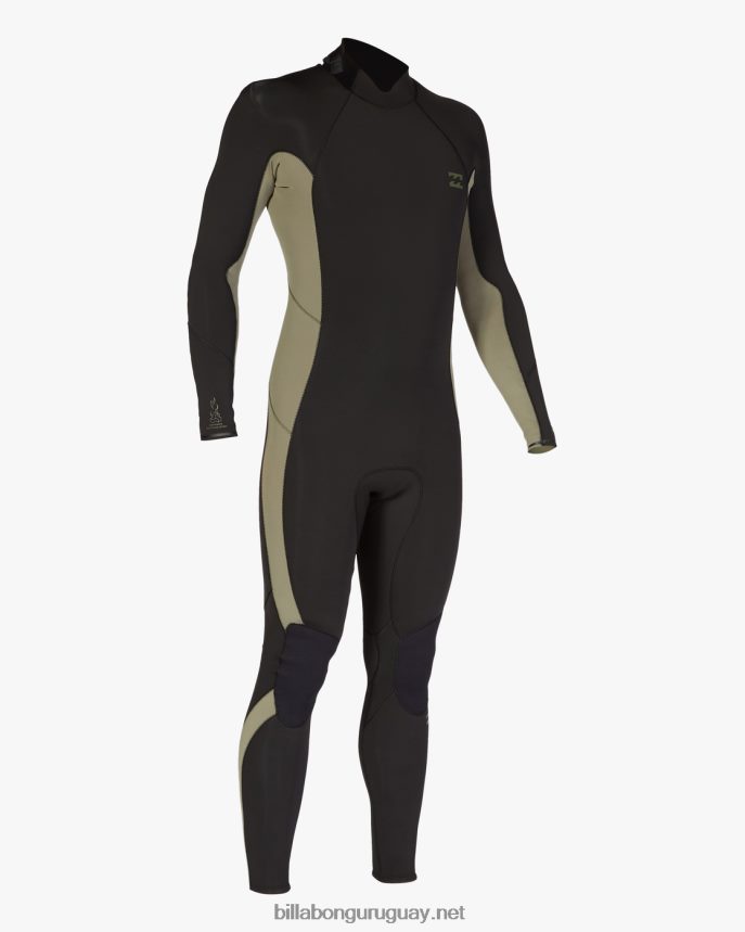 Traje de neopreno completo con cremallera trasera absoluta 3/2 hombres militar DR6844895 Billabong