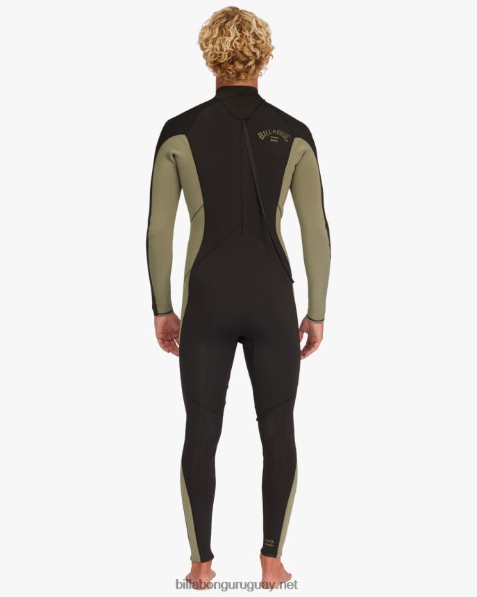 Traje de neopreno completo con cremallera trasera absoluta 3/2 hombres militar DR6844895 Billabong