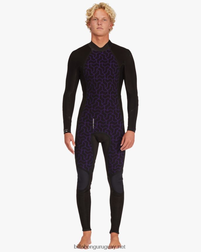 Traje de neopreno completo con cremallera trasera absoluta 3/2 hombres militar DR6844895 Billabong