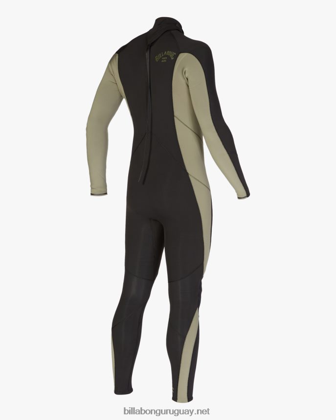 Traje de neopreno completo con cremallera trasera absoluta 3/2 hombres militar DR6844895 Billabong