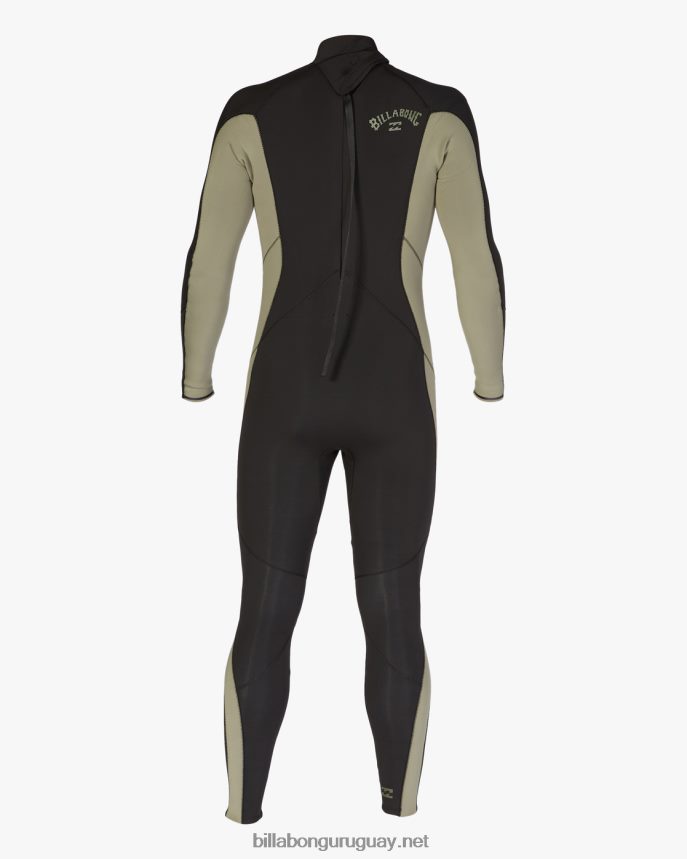 Traje de neopreno completo con cremallera trasera absoluta 3/2 hombres militar DR6844895 Billabong