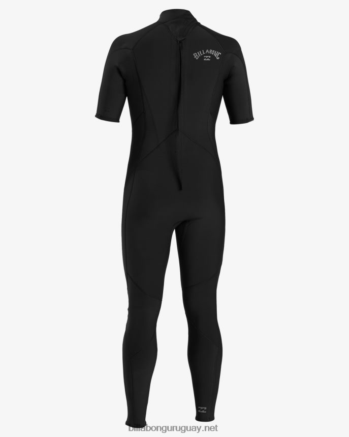 Traje de neopreno completo de manga corta con cremallera trasera absoluta 2/2 hombres negro DR6844888 Billabong