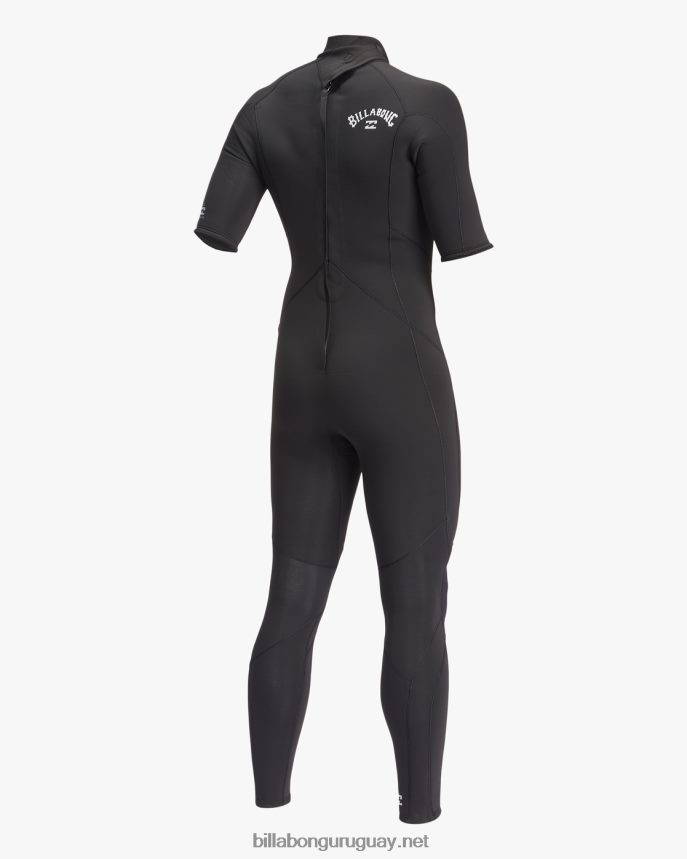Traje de neopreno completo de manga corta con cremallera trasera absoluta 2/2 hombres negro DR6844896 Billabong