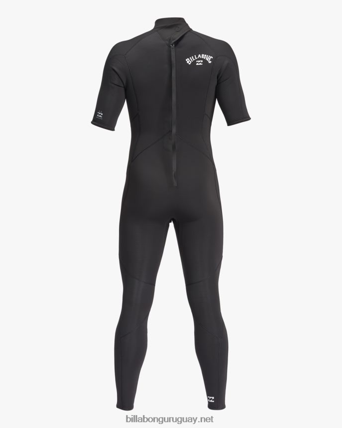 Traje de neopreno completo de manga corta con cremallera trasera absoluta 2/2 hombres negro DR6844896 Billabong