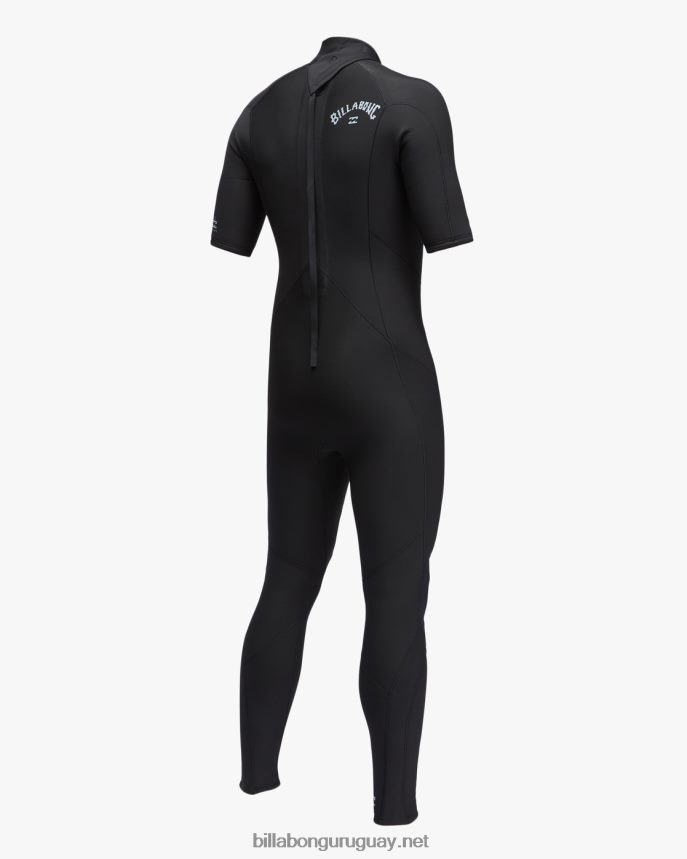 Traje de neopreno completo de manga corta con cremallera trasera absoluta 2/2 hombres negro DR6844903 Billabong