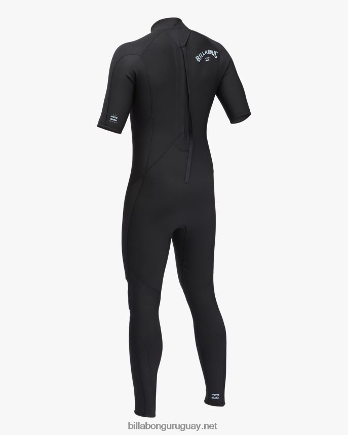 Traje de neopreno completo de manga corta con cremallera trasera absoluta 2/2 hombres negro DR6844903 Billabong
