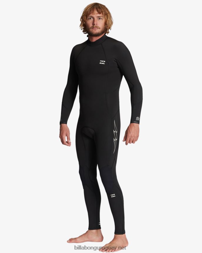 Traje de neopreno con cremallera trasera absoluta de 3/2 mm hombres negro DR6844891 Billabong