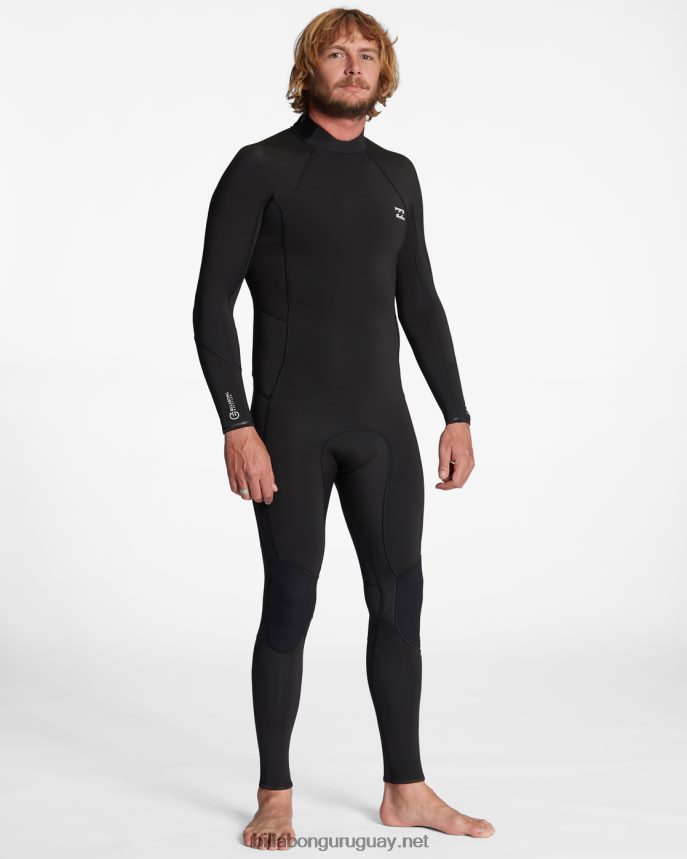 Traje de neopreno con cremallera trasera absoluta de 3/2 mm hombres negro DR6844891 Billabong