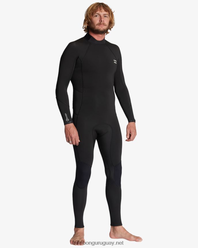 Traje de neopreno con cremallera trasera absoluta de 3/2 mm hombres negro DR6844891 Billabong
