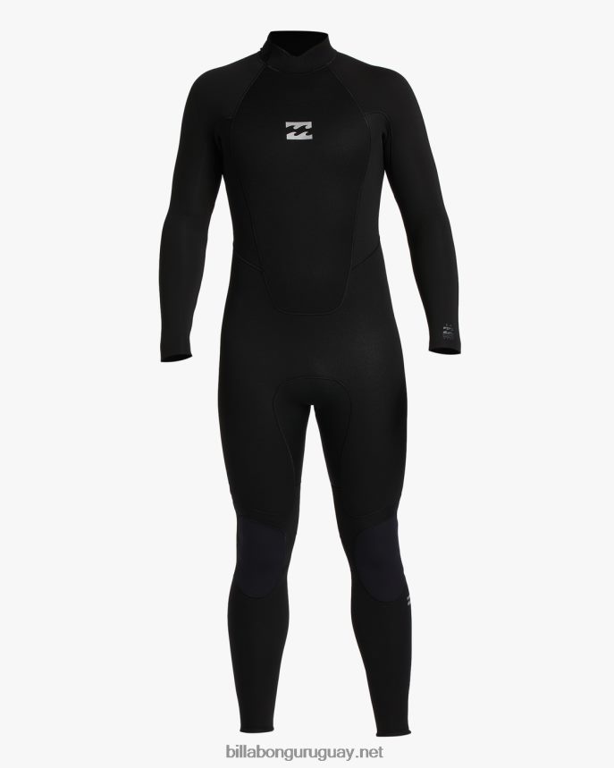 Traje de neopreno de manga larga con cremallera trasera absoluta 5/4 hombres negro DR6844902 Billabong