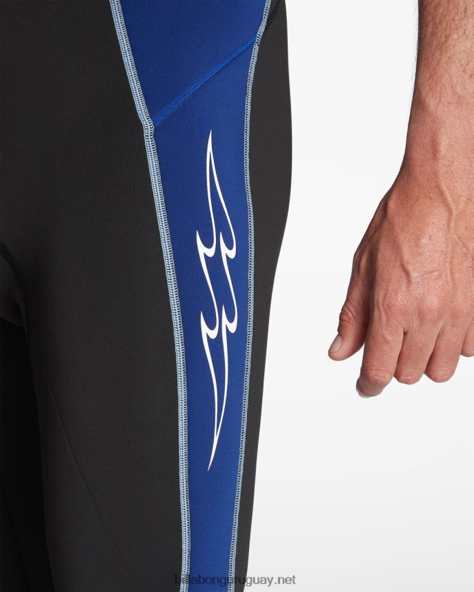 Traje de primavera con cremallera trasera absoluta de manga corta de 2/2 mm hombres oscuro real DR6844907 Billabong