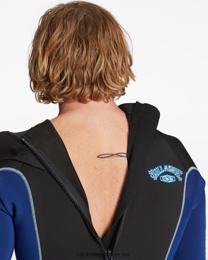 Traje de primavera con cremallera trasera absoluta de manga corta de 2/2 mm hombres oscuro real DR6844907 Billabong