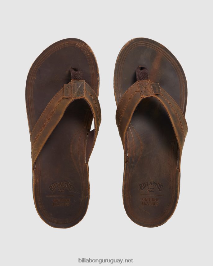 sandalias Brunswick hombres chocolate negro DR6844828 Billabong