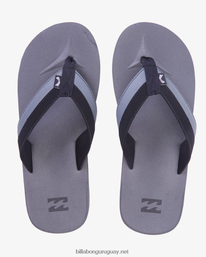 sandalias clásicas de nubuck hombres carbón DR68442822 Billabong