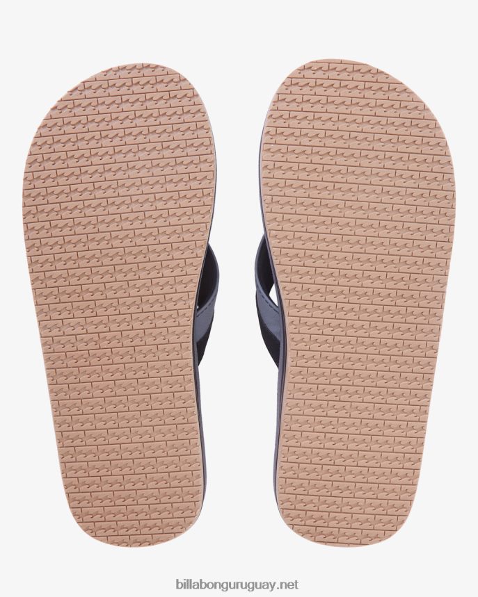 sandalias clásicas de nubuck hombres carbón DR68442822 Billabong