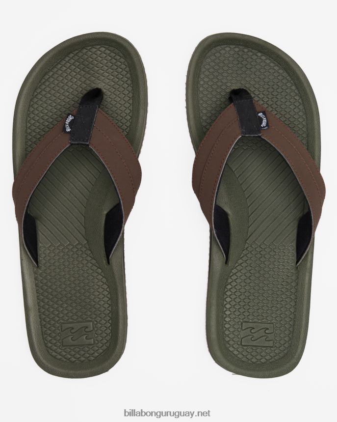 sandalias de impacto en alta mar hombres aceituna DR6844798 Billabong