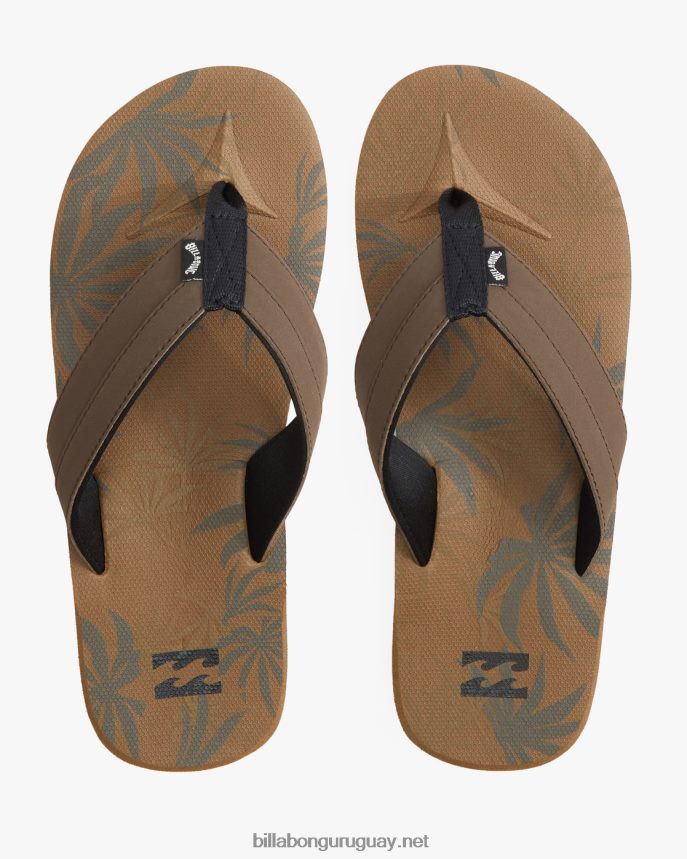 sandalias sin cordones con estampado de impacto todo el día hombres arcilla DR6844766 Billabong