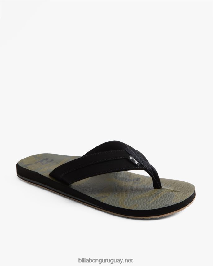 sandalias sin cordones con estampado de impacto todo el día hombres camuflaje militar DR6844764 Billabong