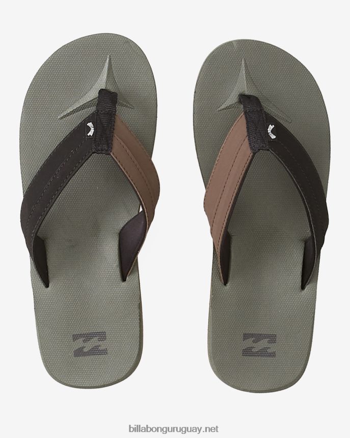 sandalias sin cordones de impacto todo el día hombres aceituna DR6844732 Billabong