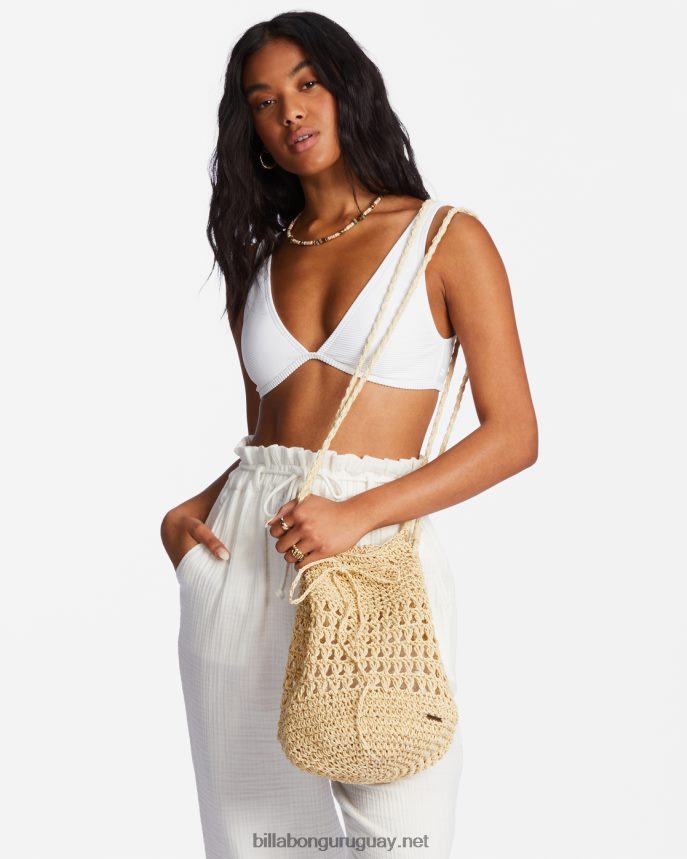 última bolsa de paja mujer natural DR68442458 Billabong