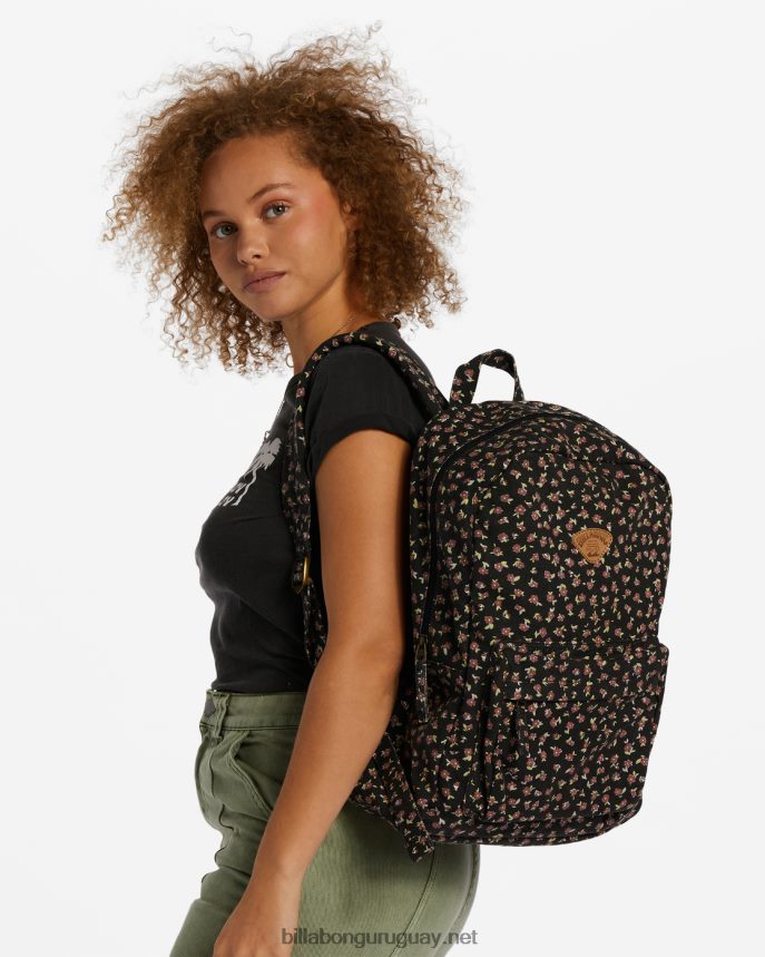 Mochila de lona Schools Out mujer guijarro negro DR68442447 Billabong