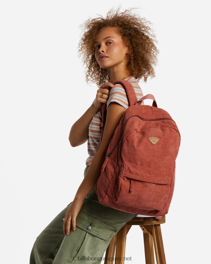 Mochila de pana Schools Out mujer amanecer rosa DR68442442 Billabong