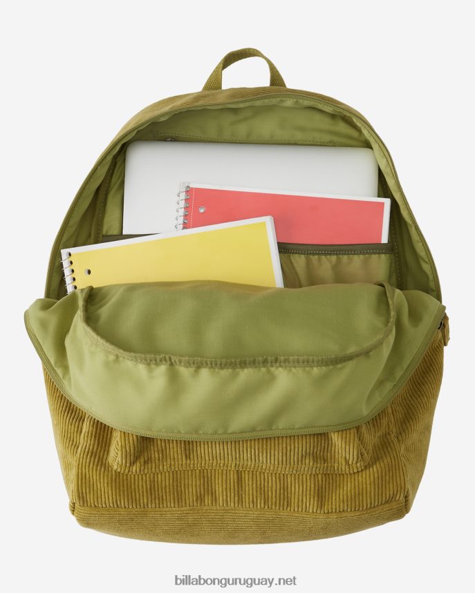 Mochila de pana Schools Out mujer ojos verdes DR68442441 Billabong