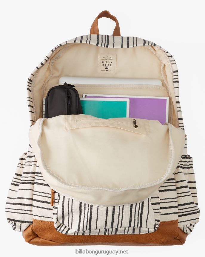 mochila de lona hogar en el extranjero mujer guijarro negro DR68442427 Billabong