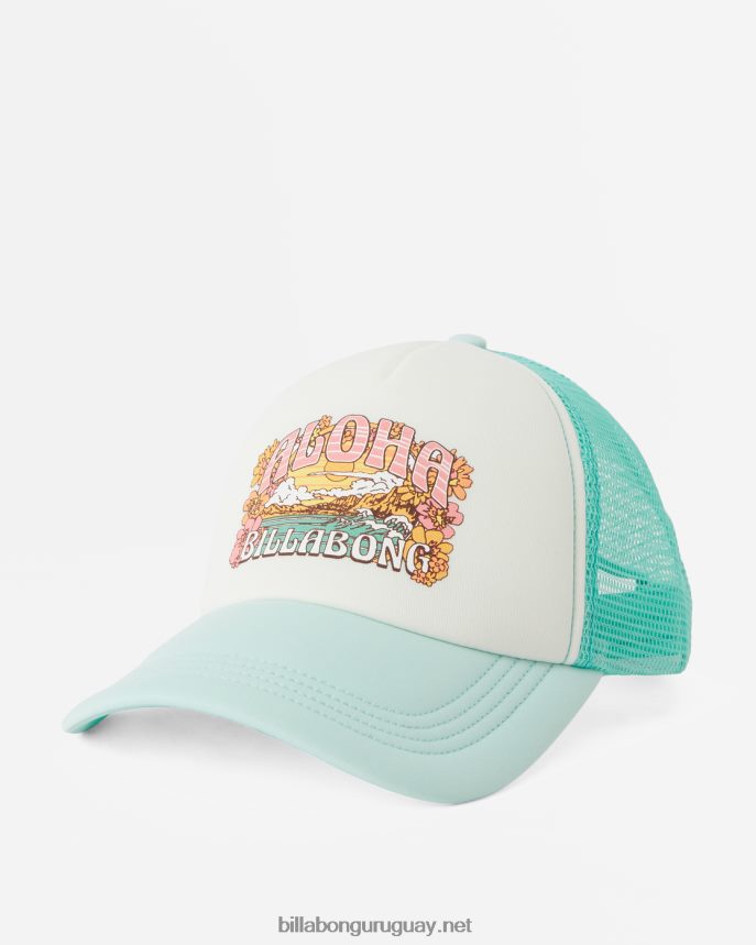 a través de las olas gorra de camionero mujer azul tropical DR68442422 Billabong