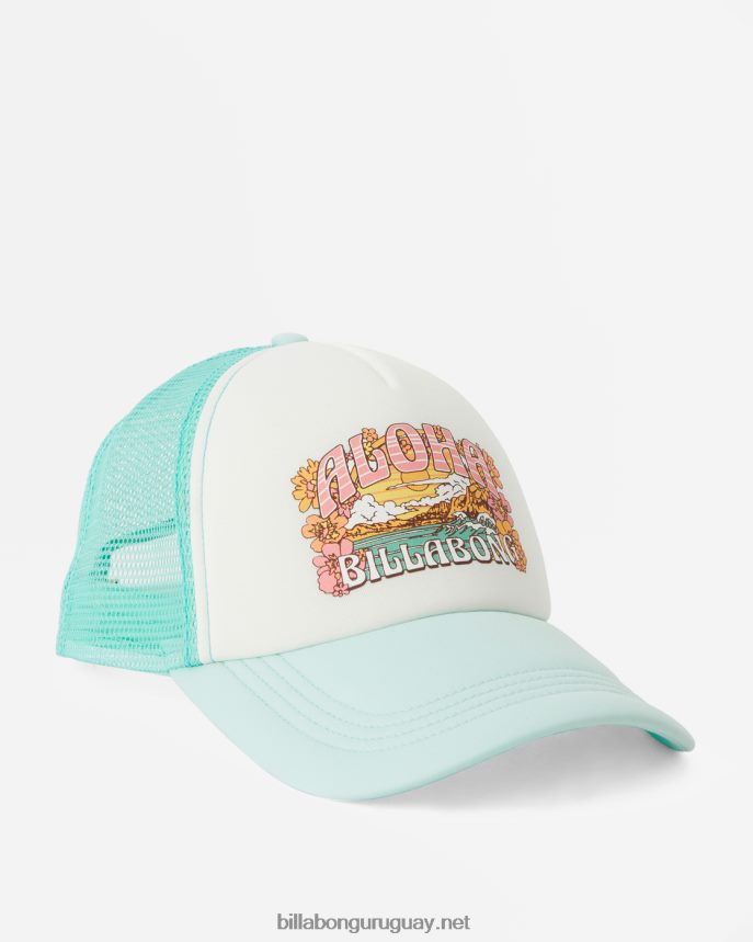 a través de las olas gorra de camionero mujer azul tropical DR68442422 Billabong