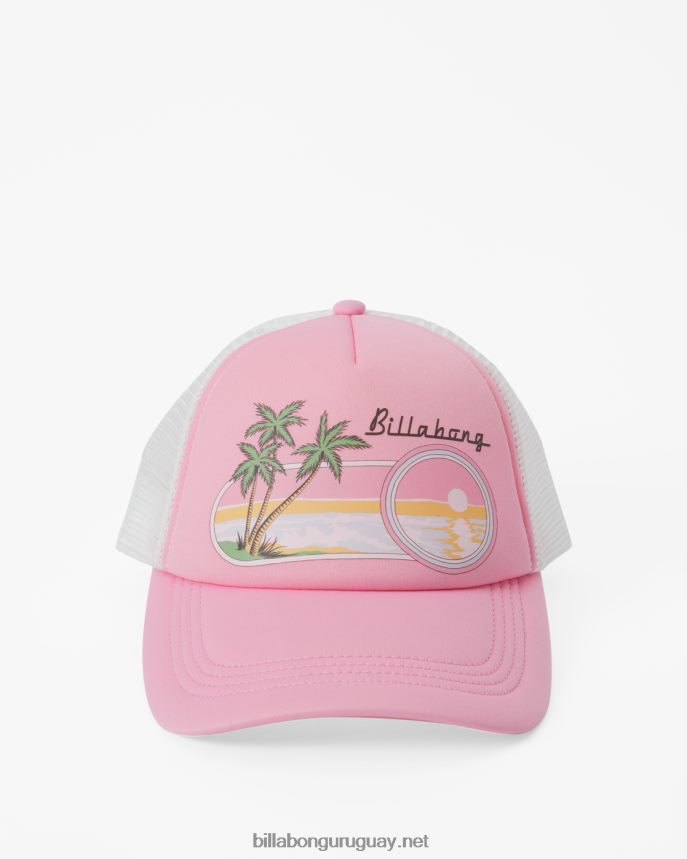 a través de las olas gorra de camionero mujer guiño rosa DR68442465 Billabong