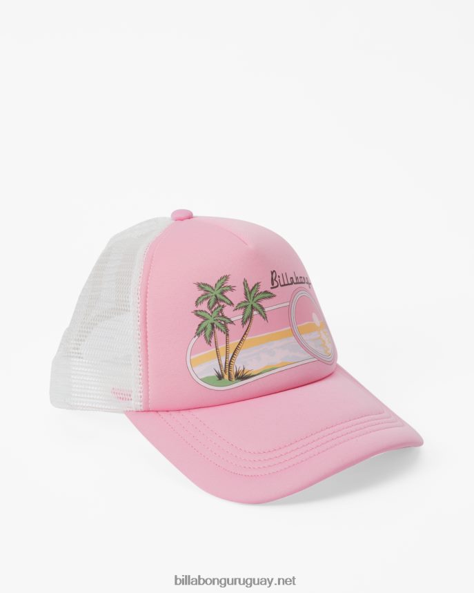 a través de las olas gorra de camionero mujer guiño rosa DR68442465 Billabong