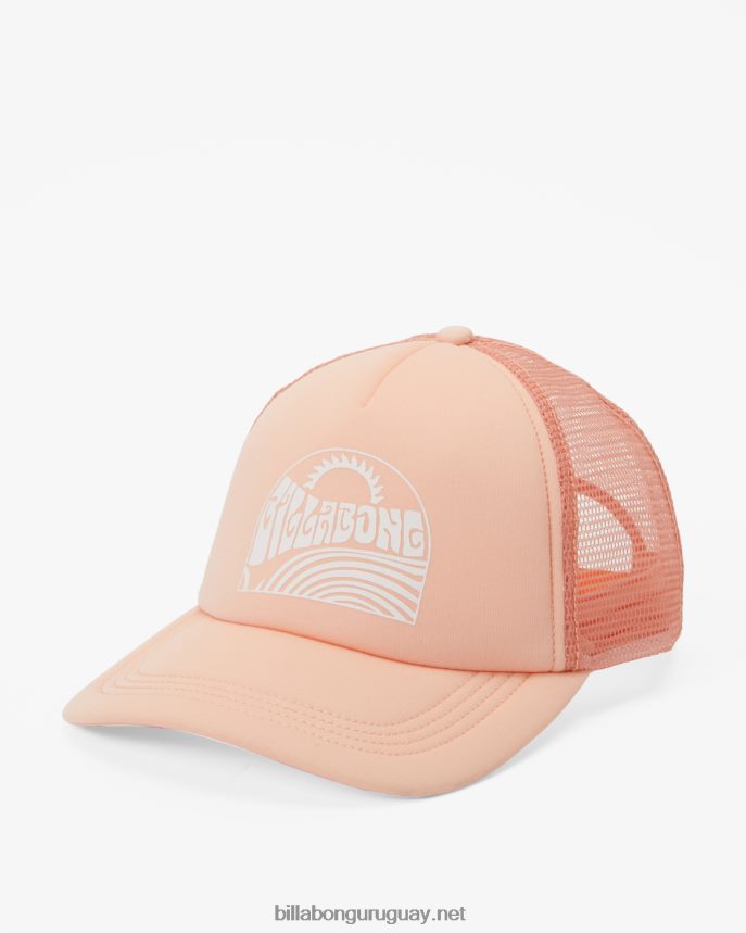 a través de las olas gorra de camionero mujer suave y melocotón DR68442488 Billabong