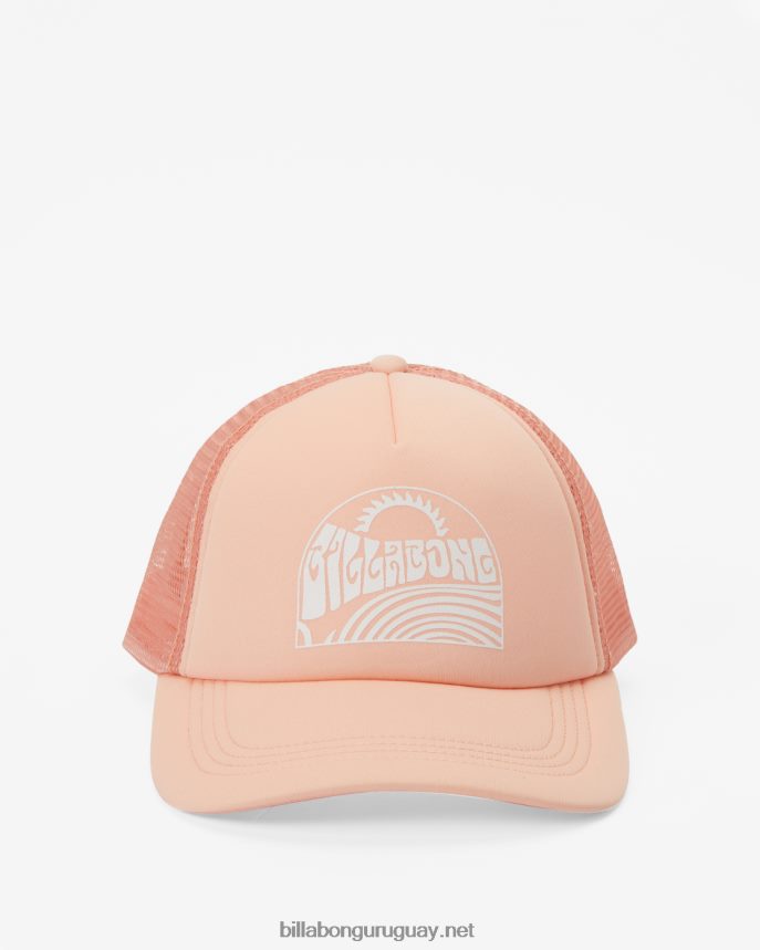 a través de las olas gorra de camionero mujer suave y melocotón DR68442488 Billabong