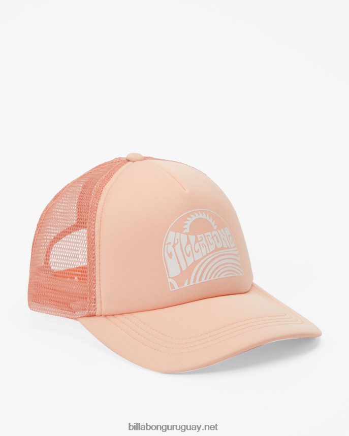 a través de las olas gorra de camionero mujer suave y melocotón DR68442488 Billabong