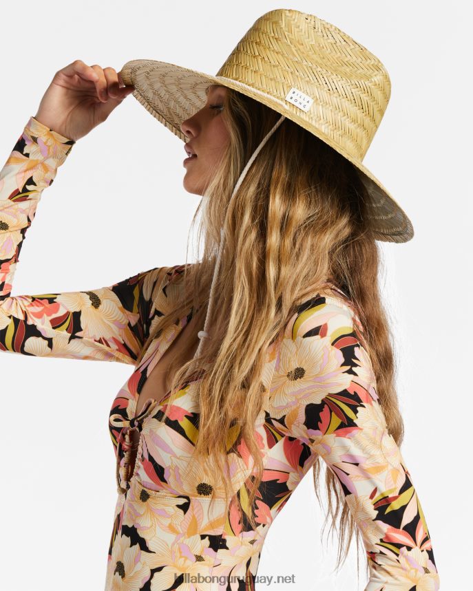 sombrero de paja recién llegado mujer natural DR68442388 Billabong