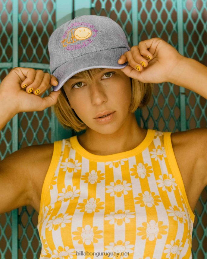 sombrero de papá sonriente de billabong x mujer lavado sonriente DR68442469