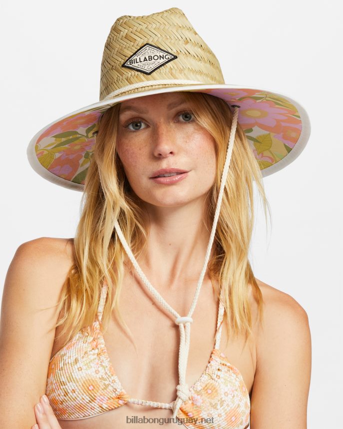 sombrero de socorrista de paja tipton mujer piel de naranja DR68442386 Billabong