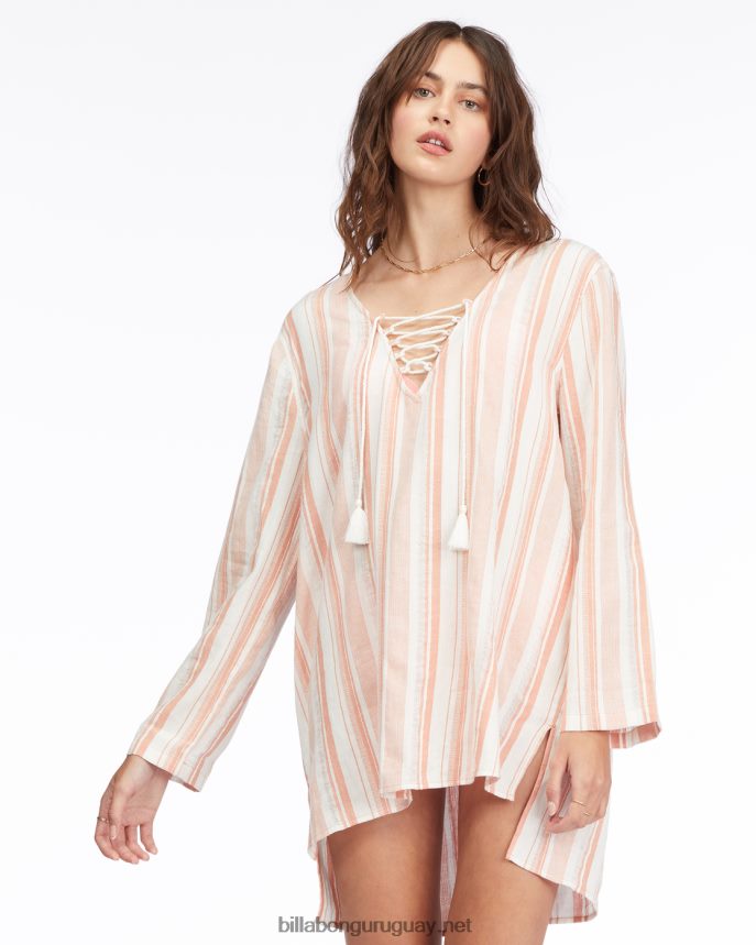Mini vestido playero de cielo azul mujer terracota DR68441717 Billabong