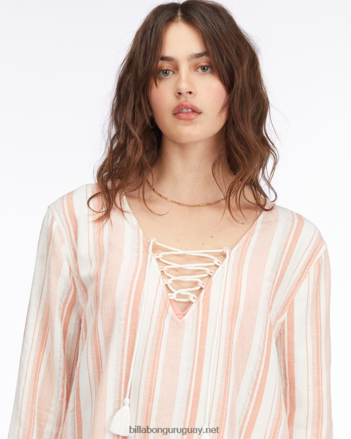 Mini vestido playero de cielo azul mujer terracota DR68441717 Billabong