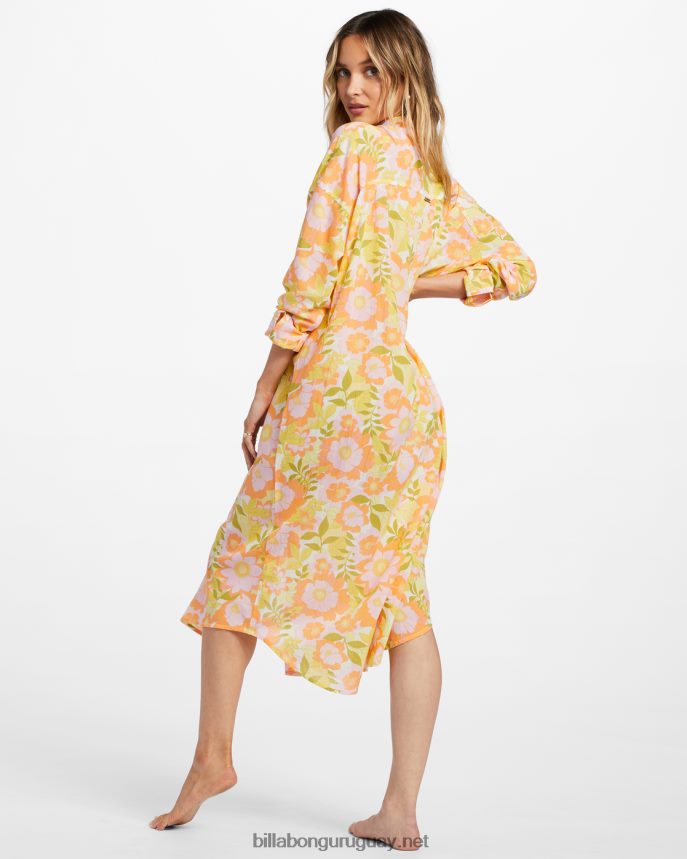 camiseta midi de ensueño con luz diurna pareo de baño mujer piel de naranja DR68441336 Billabong