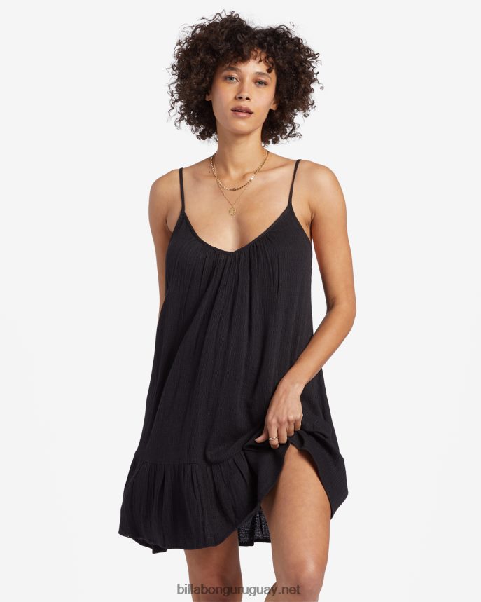 encubrimiento de playa con vibraciones de playa mujer guijarro negro DR68441355 Billabong