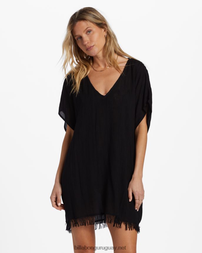 parte superior de la túnica mujer guijarro negro DR68441326 Billabong
