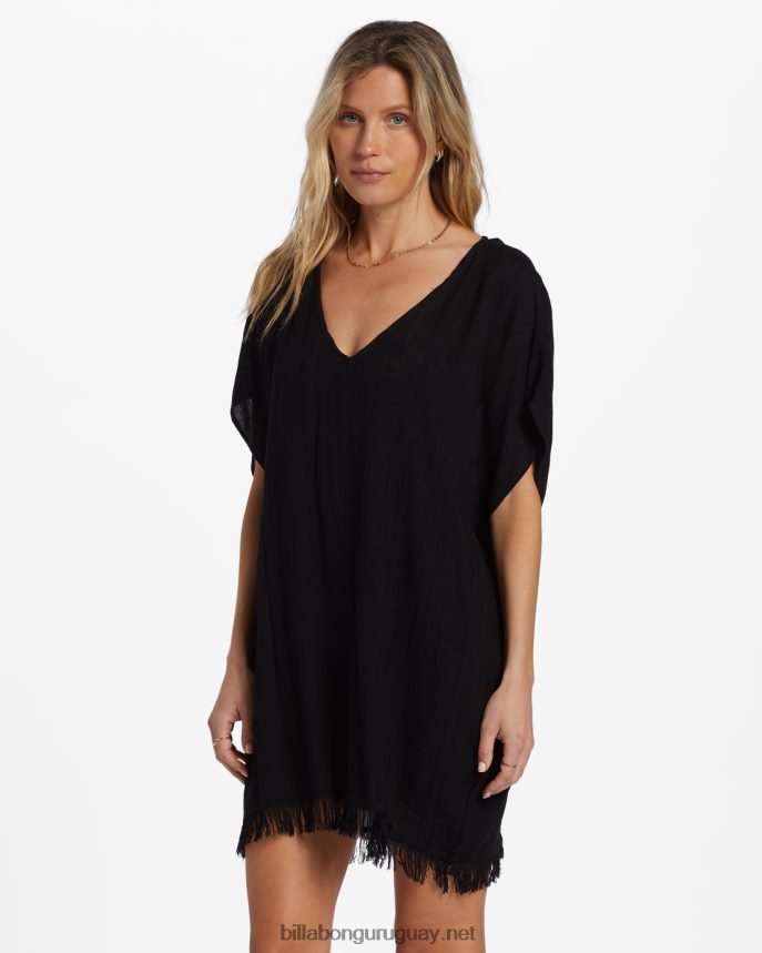 parte superior de la túnica mujer guijarro negro DR68441326 Billabong