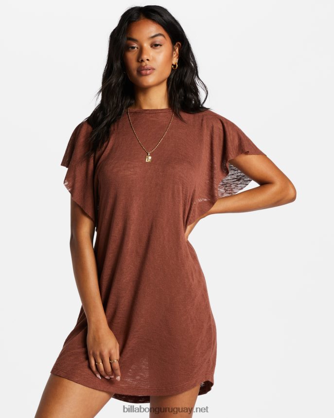 vestido de playa out for waves mujer moca DR68441379 Billabong