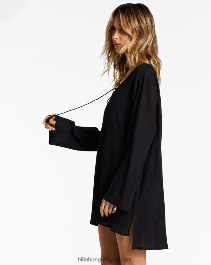 vestido playero de cielo azul mujer guijarro negro DR68441365 Billabong
